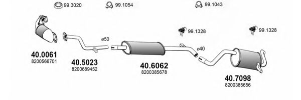 ART3673 ASSO Exhaust System