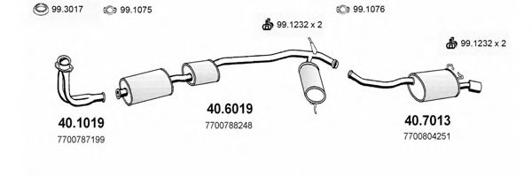ART2127 ASSO Exhaust System Exhaust System