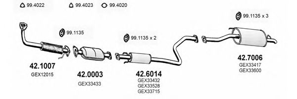 ART2169 ASSO Exhaust System Exhaust System