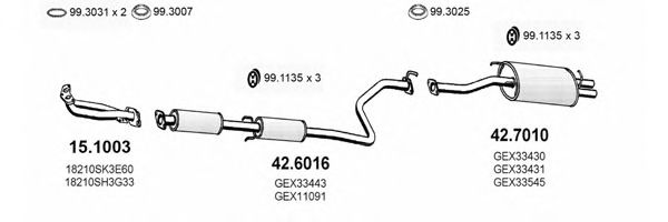 ART2177 ASSO Exhaust System Exhaust System