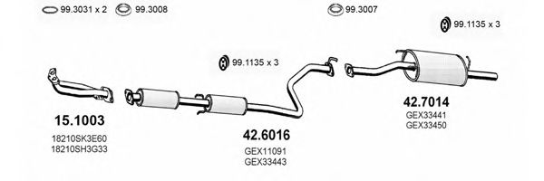 ART2189 ASSO Exhaust System Exhaust System