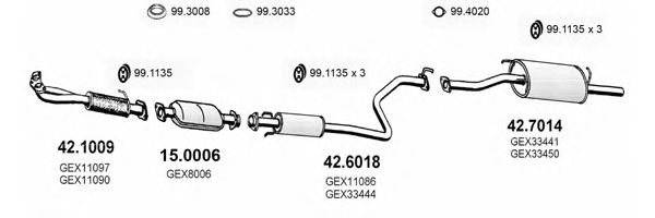 ART2190 ASSO Exhaust System Exhaust System