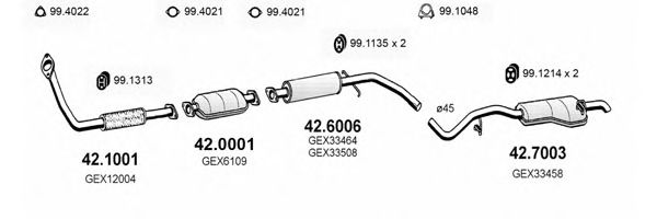 ART2215 ASSO Exhaust System