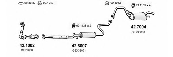 ART2219 ASSO Exhaust System