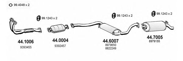 ART2229 ASSO Exhaust System Exhaust System