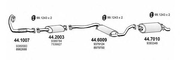 ART2237 ASSO Exhaust System Exhaust System