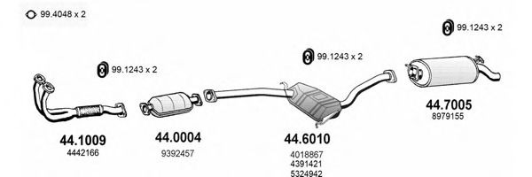 ART2238 ASSO Exhaust System Exhaust System