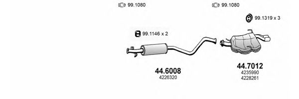 ART2245 ASSO Exhaust System Exhaust System