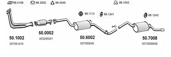 ART2257 ASSO Exhaust System Exhaust System