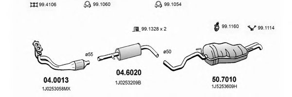 ART2265 ASSO Exhaust System Exhaust System