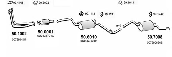 ART4078 ASSO Exhaust System Exhaust System