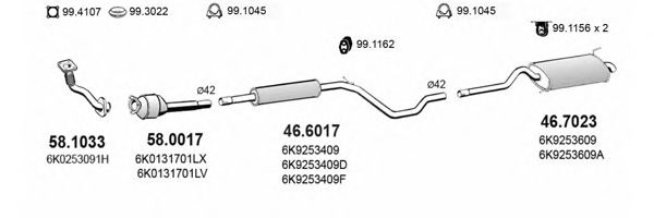 ART2289 ASSO Exhaust System Exhaust System