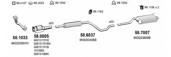 ART2291 ASSO Exhaust System Exhaust System