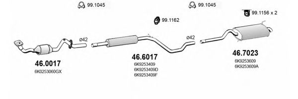 ART2293 ASSO Exhaust System Exhaust System