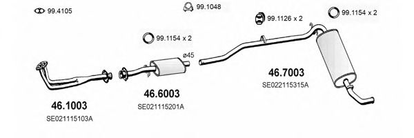 ART2303 ASSO Exhaust System Exhaust System