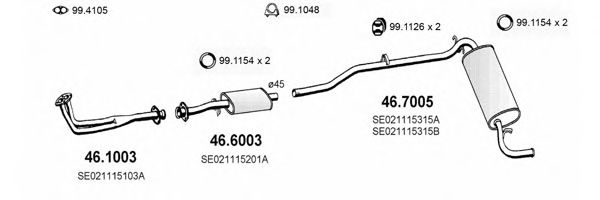ART2312 ASSO Exhaust System Exhaust System