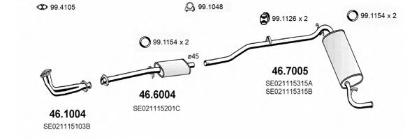 ART2315 ASSO Exhaust System Exhaust System