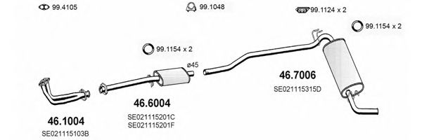 ART2317 ASSO Exhaust System Exhaust System