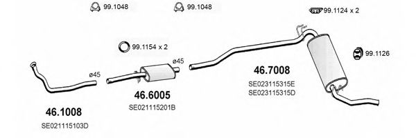 ART2335 ASSO Exhaust System Exhaust System
