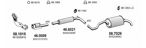 ART2354 ASSO Exhaust System Exhaust System
