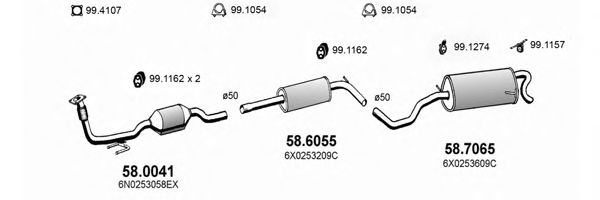 ART2371 ASSO Exhaust System Exhaust System