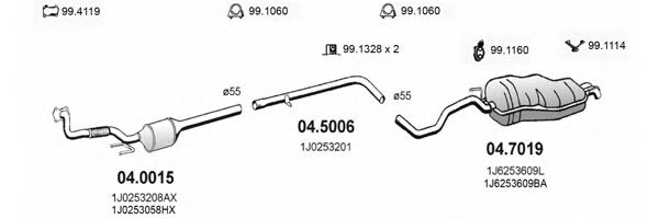 ART2377 ASSO Exhaust System Exhaust System