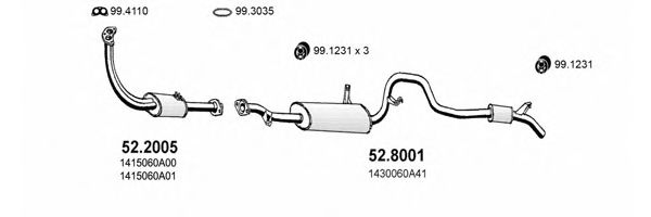 ART2383 ASSO Exhaust System