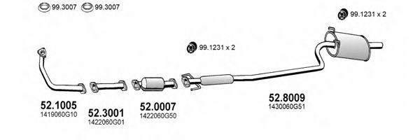 ART2387 ASSO Exhaust System Exhaust System
