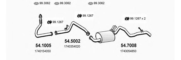 ART2418 ASSO Exhaust System Exhaust System