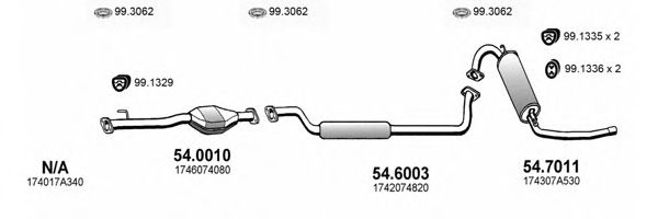 ART2426 ASSO Exhaust System Exhaust System