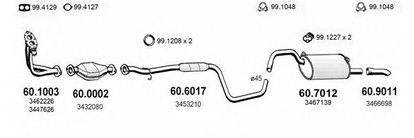 ART2438 ASSO Exhaust System Exhaust System