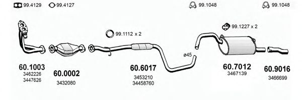 ART2459 ASSO Exhaust System Exhaust System
