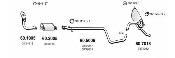 ART2468 ASSO Exhaust System Exhaust System