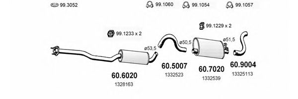 ART2472 ASSO Exhaust System Exhaust System