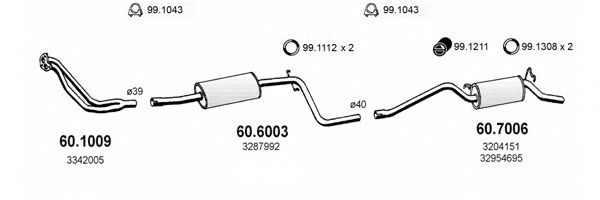 ART2493 ASSO Exhaust System Exhaust System