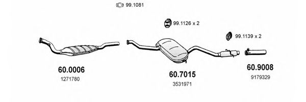 ART2496 ASSO Exhaust System Exhaust System