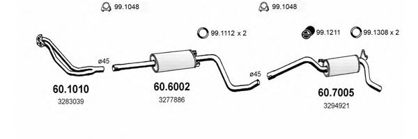 ART2504 ASSO Exhaust System Exhaust System