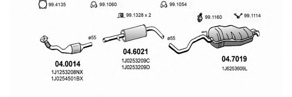 ART2572 ASSO Exhaust System Exhaust System
