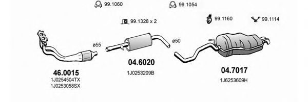 ART2590 ASSO Exhaust System Exhaust System