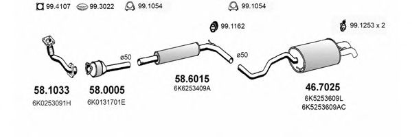 ART2606 ASSO Exhaust System Exhaust System