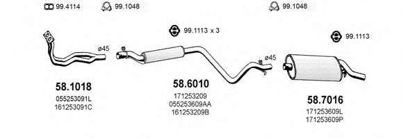 ART2644 ASSO Exhaust System Exhaust System