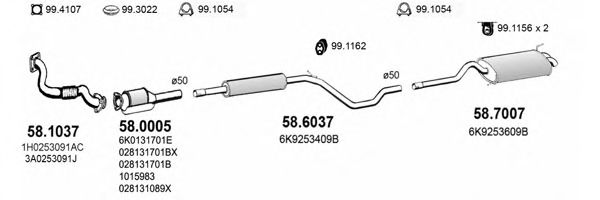 ART3763 ASSO Exhaust System Exhaust System