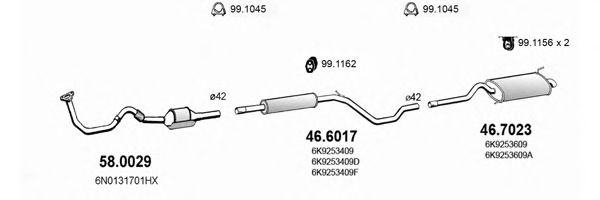 ART3890 ASSO Exhaust System Exhaust System
