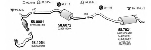 ART3811 ASSO Exhaust System Exhaust System