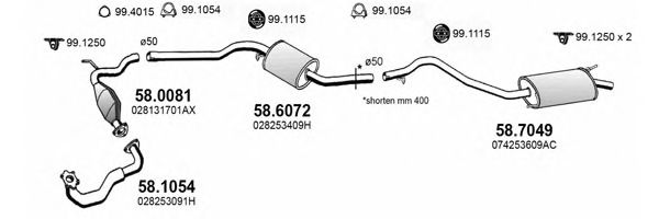ART3812 ASSO Exhaust System Exhaust System