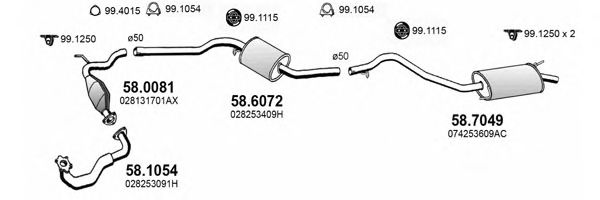 ART3813 ASSO Exhaust System Exhaust System