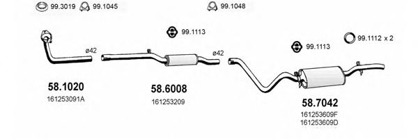 ART2726 ASSO Exhaust System Exhaust System