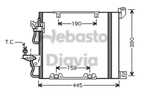 82D0226199MA WEBASTO Air Conditioning Condenser, air conditioning