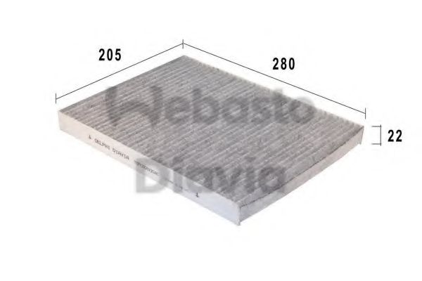 82D0325004CA WEBASTO Heating / Ventilation Filter, interior air