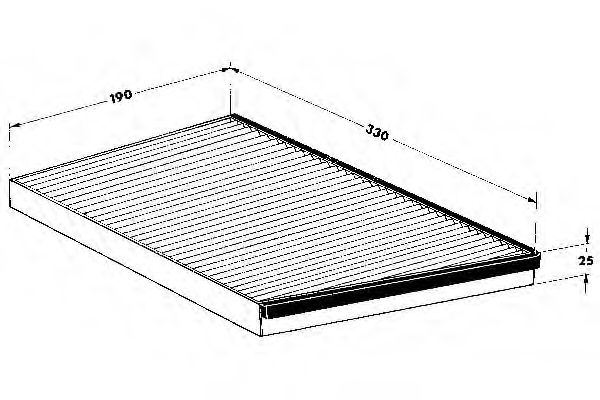 82D0325083A WEBASTO Heating / Ventilation Filter, interior air